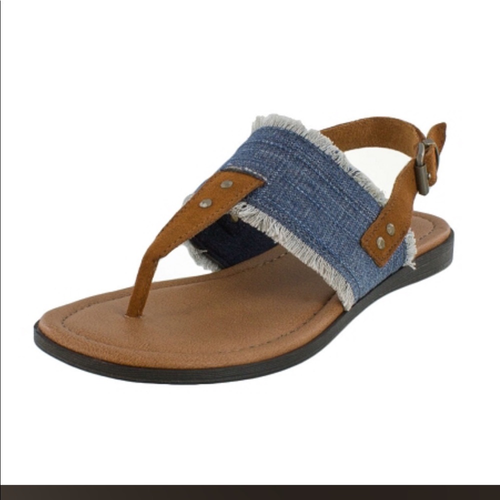 Minnetonka Moccasins Blue Panama Sandal